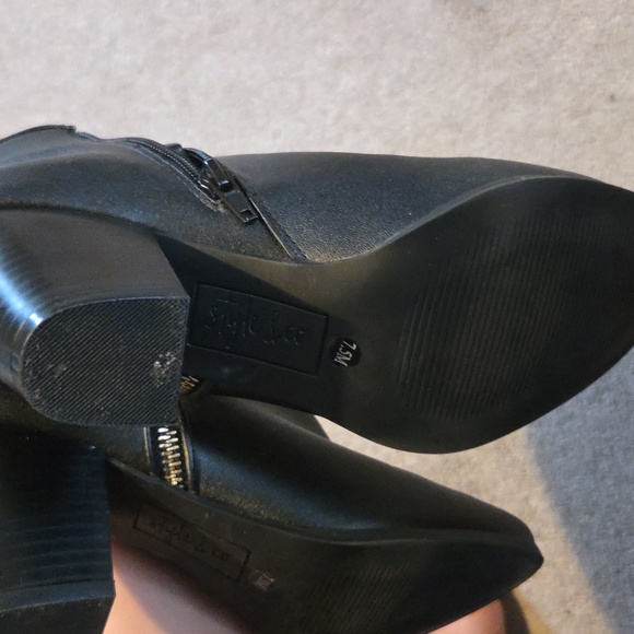 Style & Co booties from Macys. Black gently used booties. - Picture 7 of 7